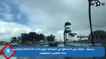 رسميًا.. أمطار على 8 مناطق في المملكة اليوم الأحد 23-2-1447 وتفاصيل حالة الطقس المتوقعة